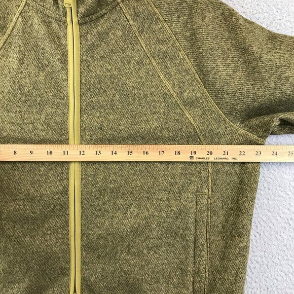 Athleta Full Zip Jacket Stand Up Collar Olive Green Women's Size L - Picture 9 of 13